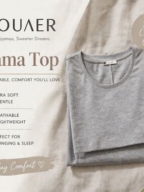 Grey Nursing Long-Sleeve Lounge Top - Women Intimates